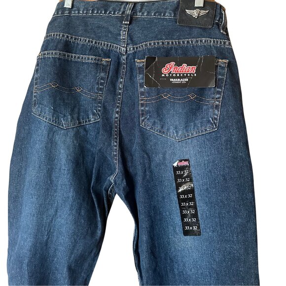 Vintage "Indian Motorcycle" Denim Jeans - Picture 4 of 4